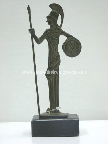 Goddess Athena thin bronze statue Greek statues Bronze statues