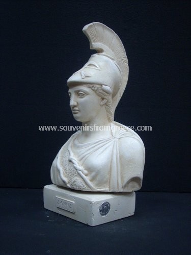 Athena greek plaster bust statue Greek statues Greek Busts Sculptures