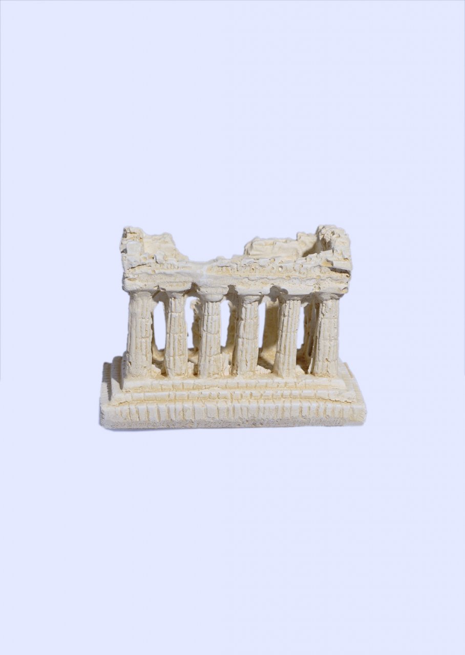 Parthenon of Acropolis small plaster statue