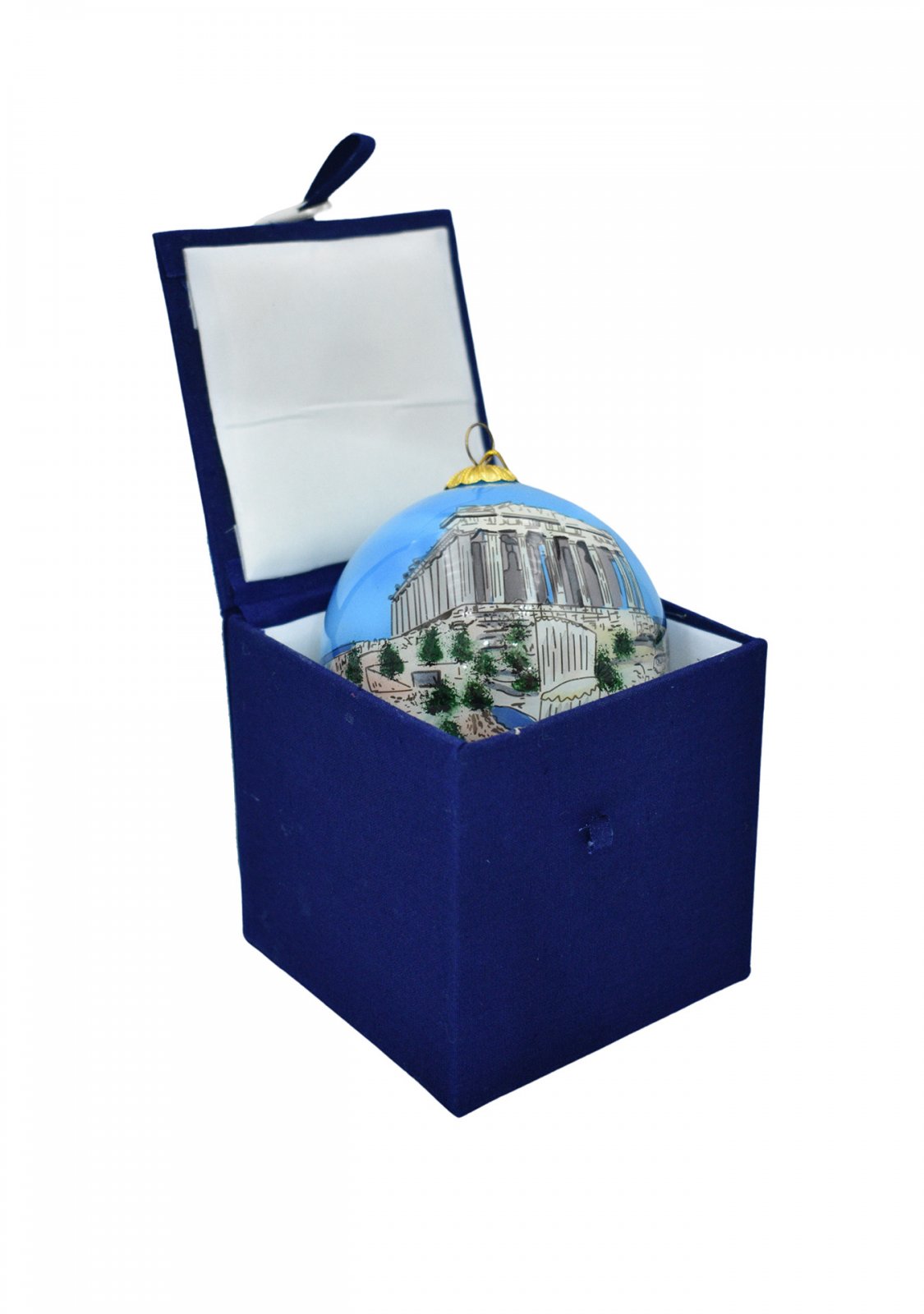 Christmas Ball Parthenon Acropolis ornament tree in a gift box