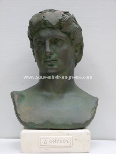 Dionysus greek plaster busts statue Greek statues Greek Busts Sculptures
