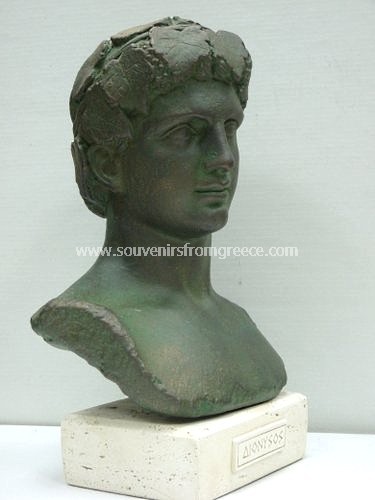 Dionysus greek plaster busts statue Greek statues Greek Busts Sculptures