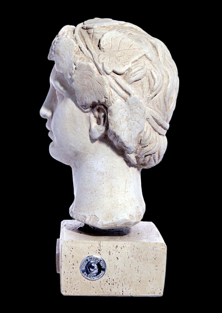 Dionysus greek plaster bust statue