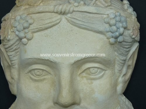 Dionysos plaster greek mask Greek statues Greek masks