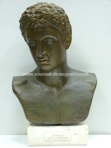 Antikythera Efivos (Ephebe) greek plaster bust statue Greek statues Greek Busts Sculptures
