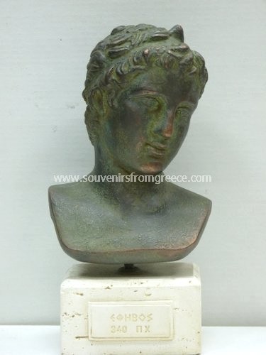 Marathon Efivos (Ephebe) or Marathon boy small greek plaster bust statue  Greek statues Greek Busts Sculptures