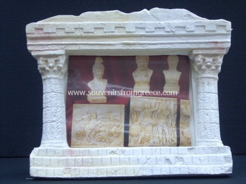 Souvenirs from Greece: Greek picture frame with Corinthian columns Picture Frames Plaster picture frames Attractive greek souvenirs, plaster picture frame decorated with corithians columns. Fine greek gifts.