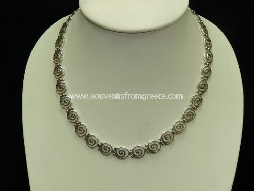 GREEK SPIRAL NECKLACE  Greek jewellery Necklaces