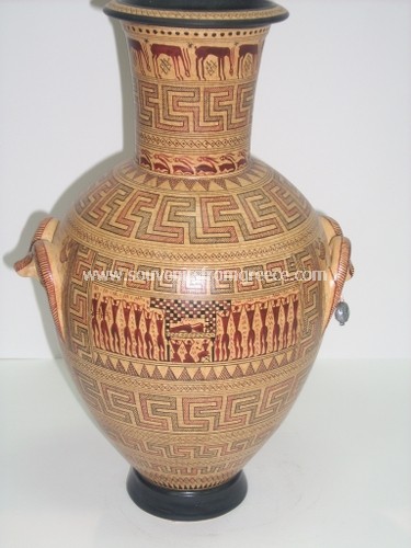 GREEK GEOMETRIC AMPHORA Greek pottery Ancient greek vessels