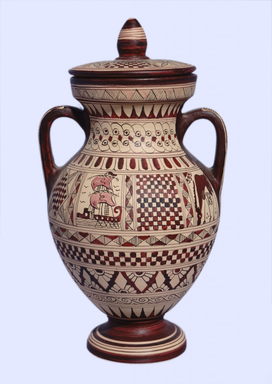 Small size Attic amphora with geometric decoration