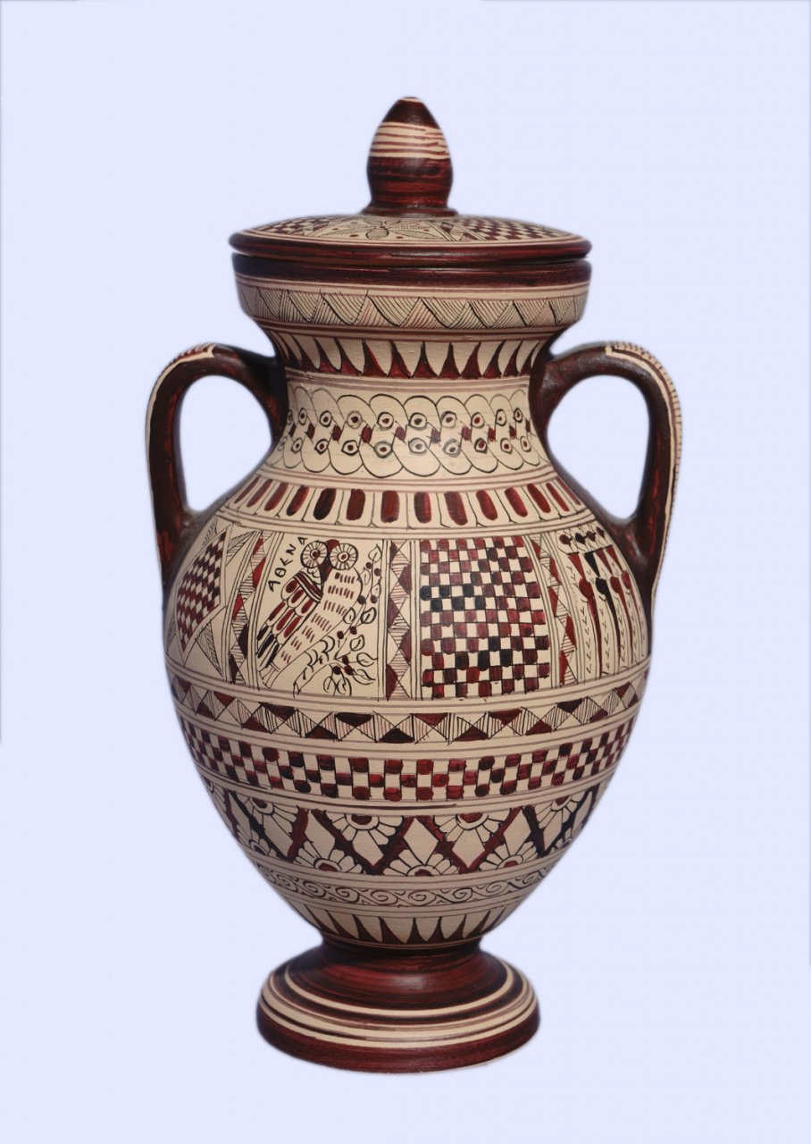 Small size Attic amphora with geometric decoration