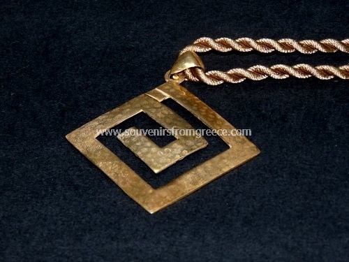 GREEK KEY PENTANT SMALL Greek jewellery Pendants