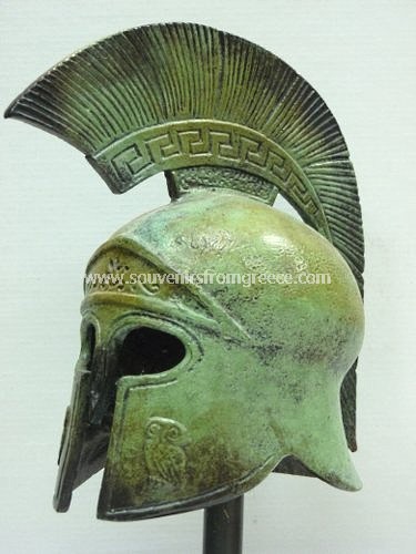 Athenian helmet greek bronze statue  Greek statues Bronze statues