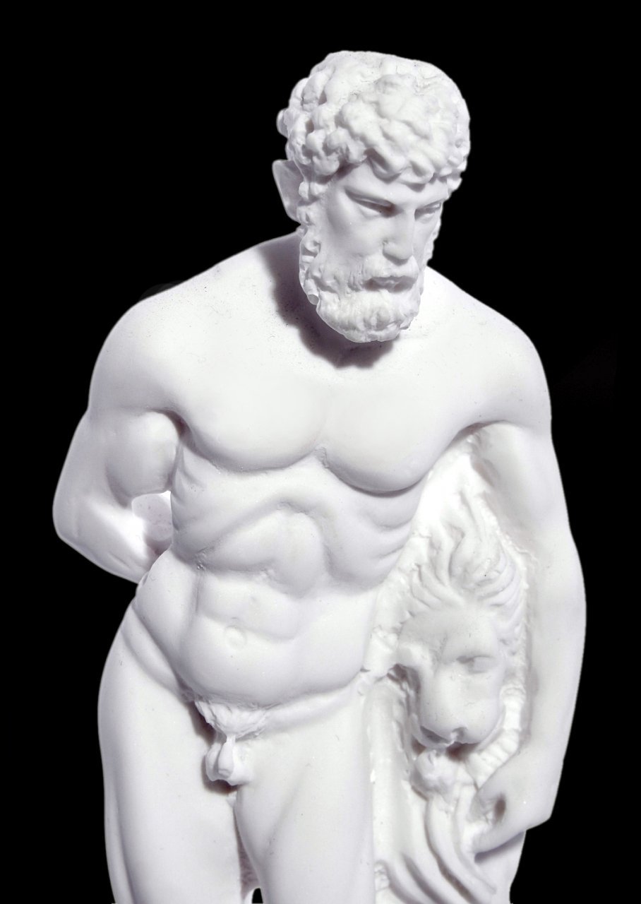 Hercules greek alabaster statue