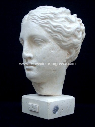 Hygea (Hygieia or Hygeia) greek plaster bust statue Greek statues Greek Busts Sculptures