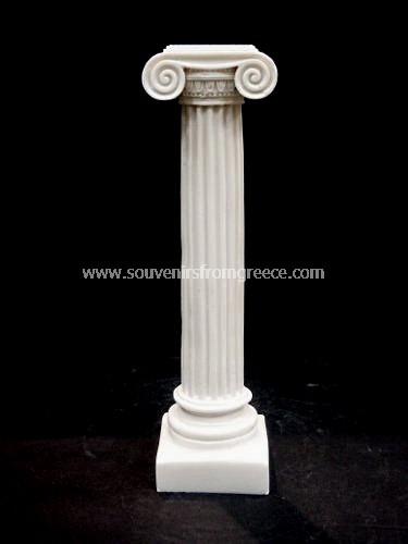 Souvenirs from Greece: Ionic Columns greek alabaster statue Picture Frames Plaster picture frames Charming greek art souvenir from Greece handmade greek alabster statue of an ionian column. An excellent decorative greek art gift.