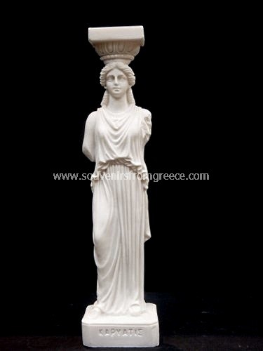 Caryatida greek alabaster statue Greek statues Alabaster statues
