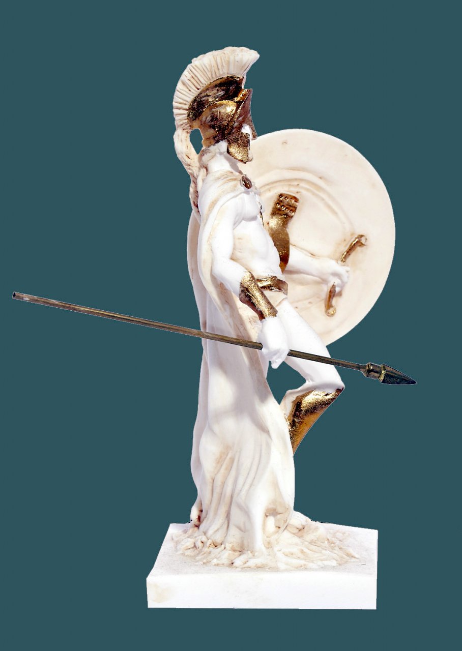 Leonidas king of the Sparta alabaster statue