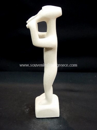 Cycladic Male Fluter Statue Alabaster