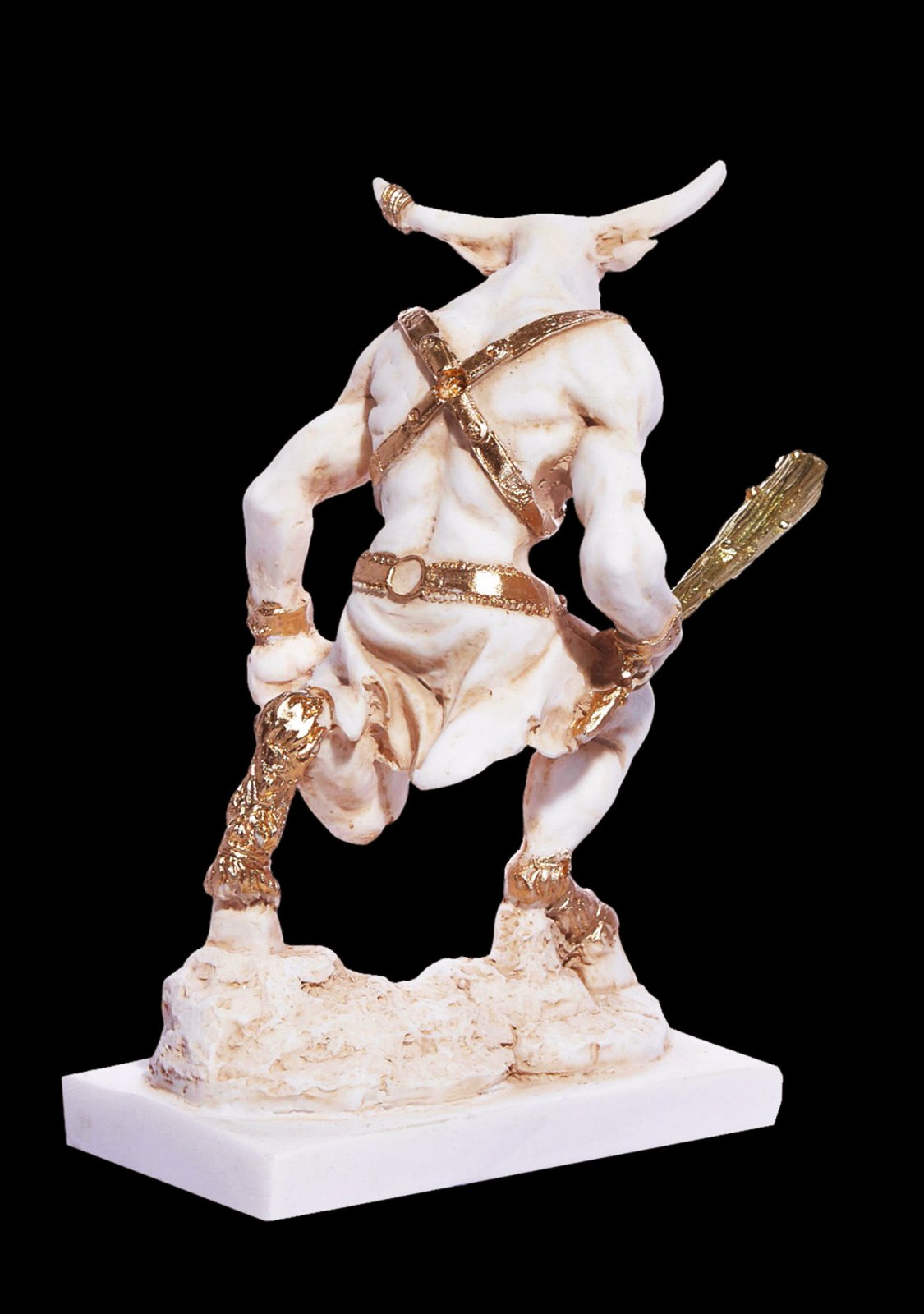 Minotaur greek alabaster statue