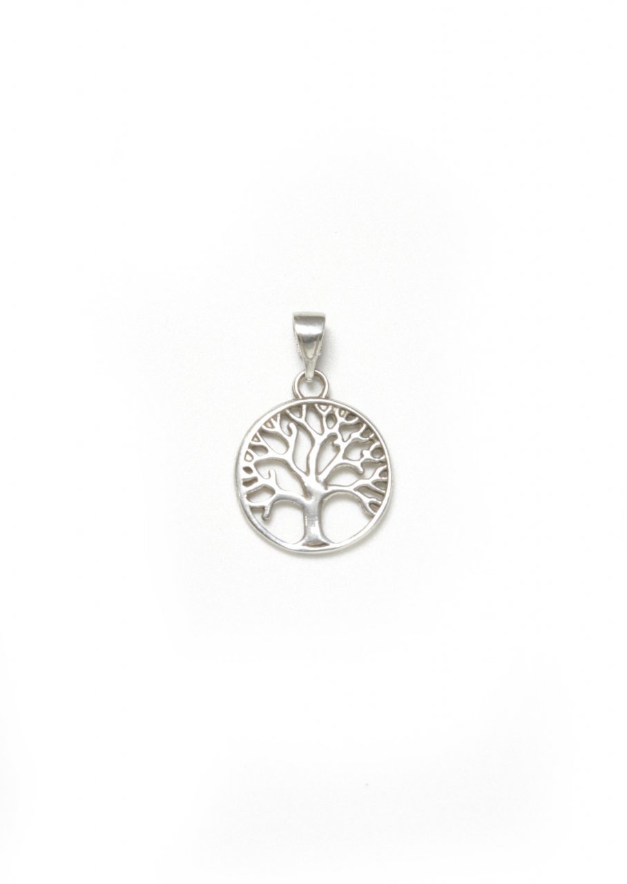 Tree of life medium greek silver pendant