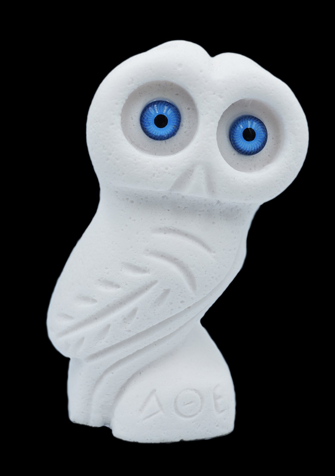 Owl small alabaster statue, the symbol of wisdom (No.1)