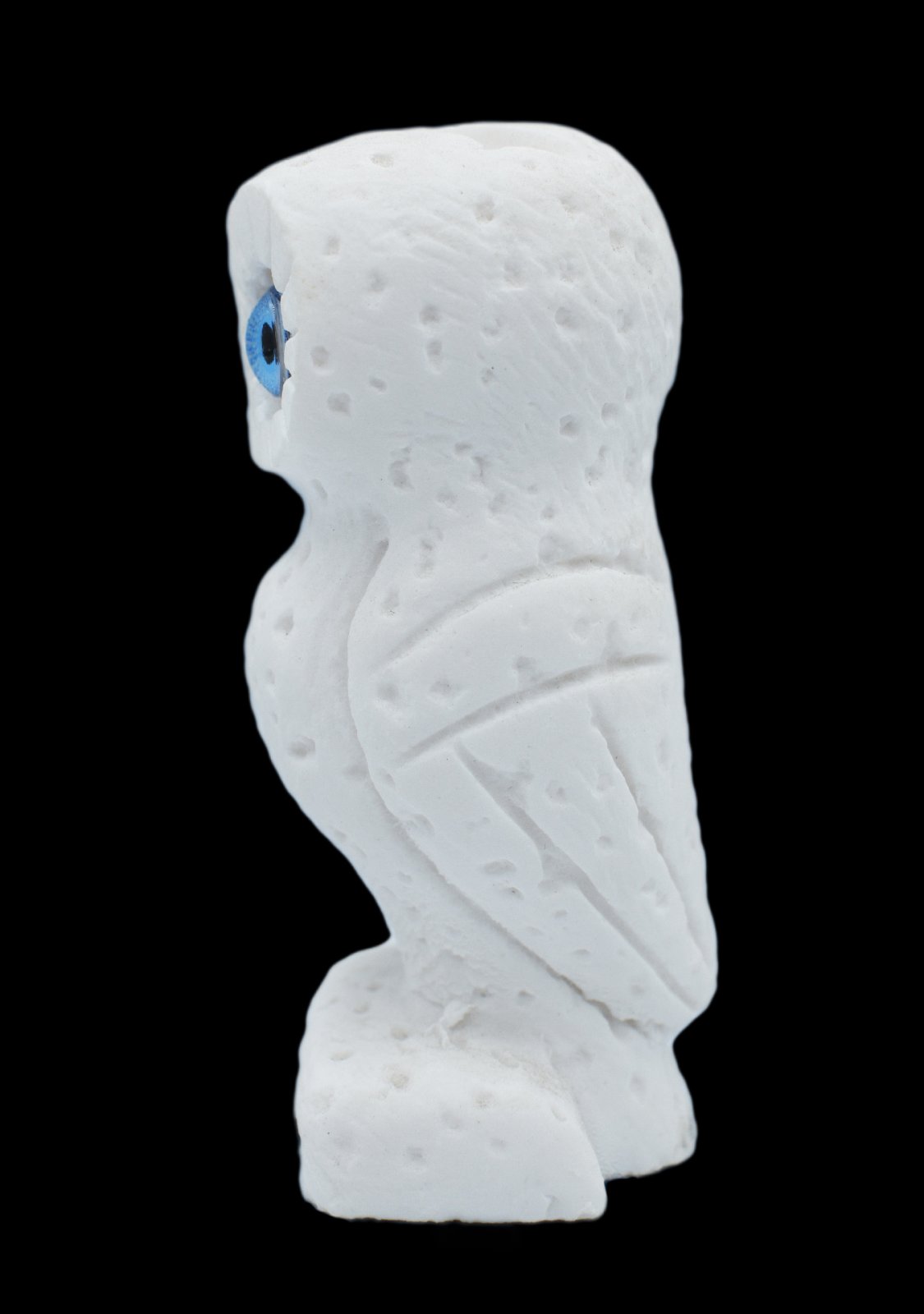 Owl small alabaster statue, the symbol of wisdom (No.3)