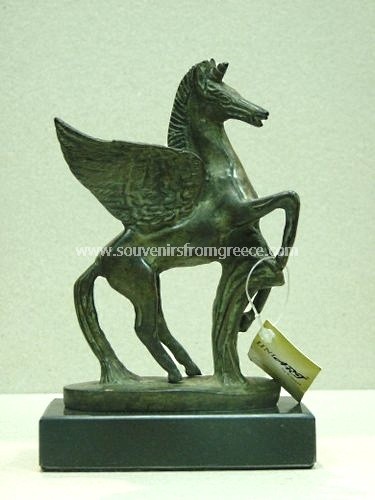 Bronze statue of Pegasus the famous creature of ancient greek mythology Greek statues Bronze statues