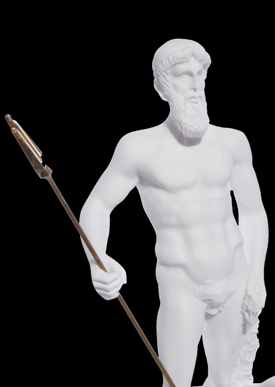 POSEIDON THE GREEK GOD OF THE SEA ALABASTER STATUE