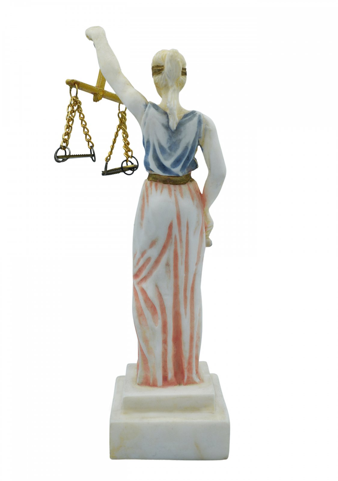 Themis, the greek goddess of justice, small alabaster statue