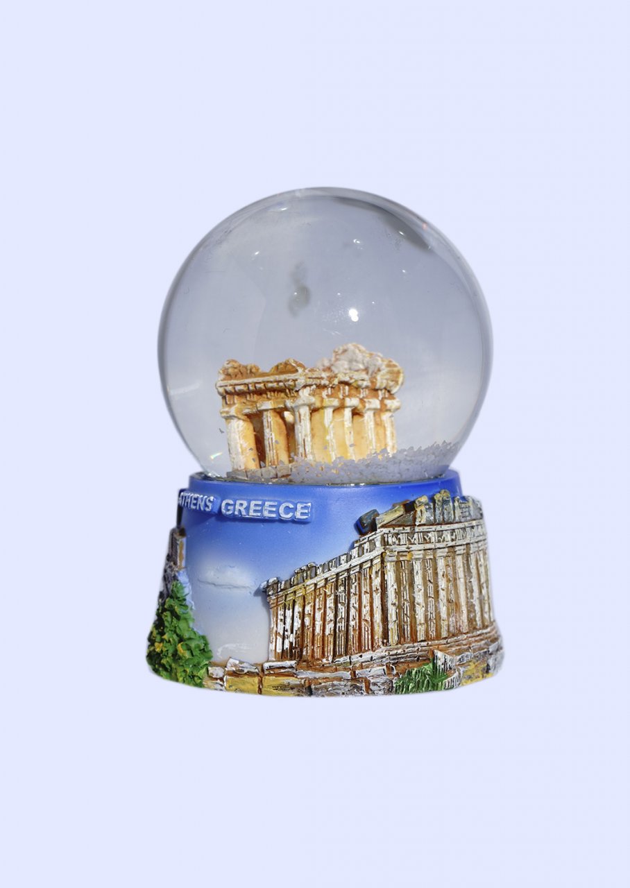 Small Parthenon Snowglobe - Acropolis base