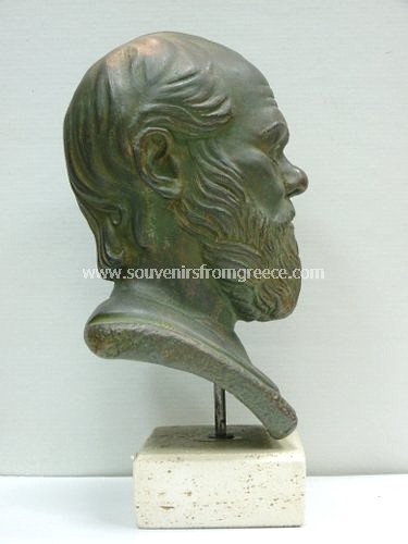 Socrates greek plaster bust statue Greek statues Greek Busts Sculptures