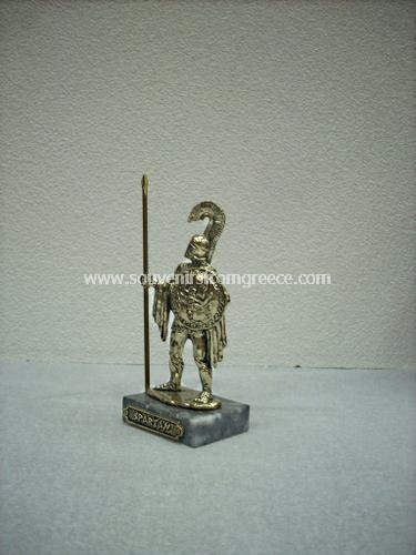 Bronze figurine of a Spartan warrior Greek statues Bronze figurines