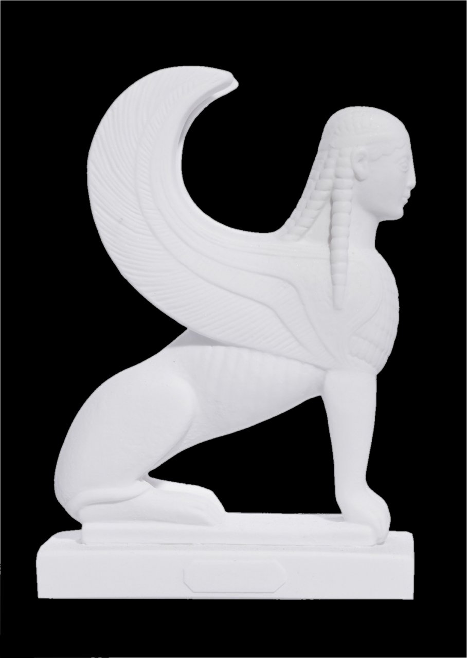 Sphynx greek alabaster statue