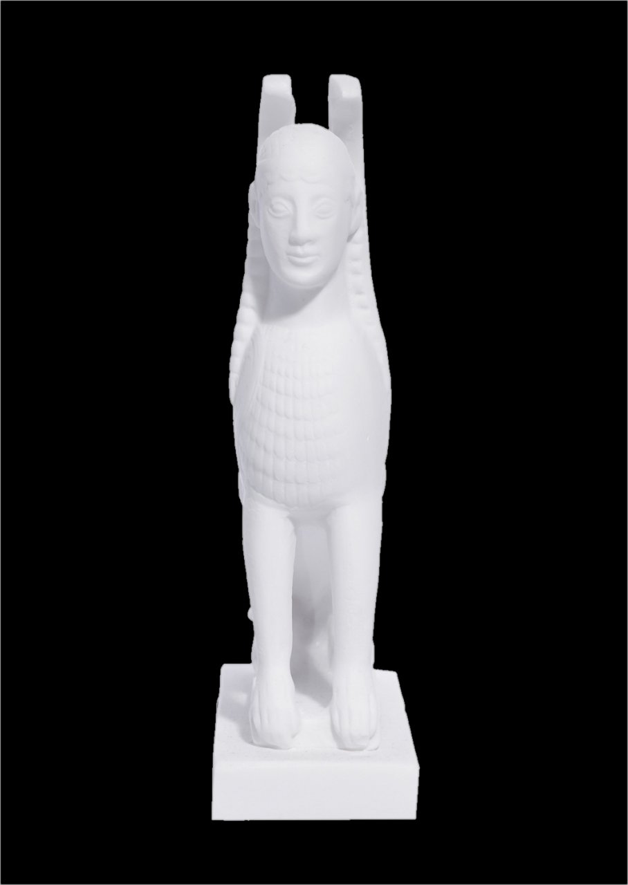 Sphynx greek alabaster statue