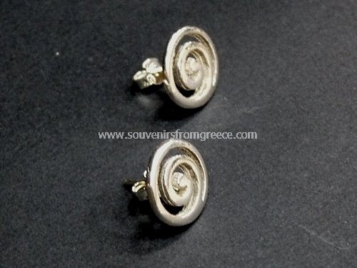 GREEK SMALL SPIRAL EARRINGS Greek jewellery Earrings