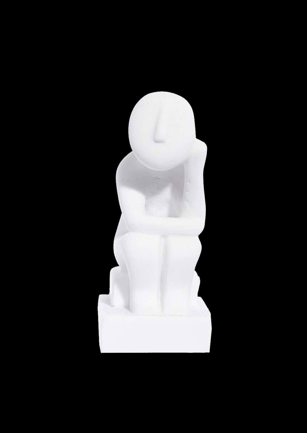 Thinker figurine greek cycladic art statue