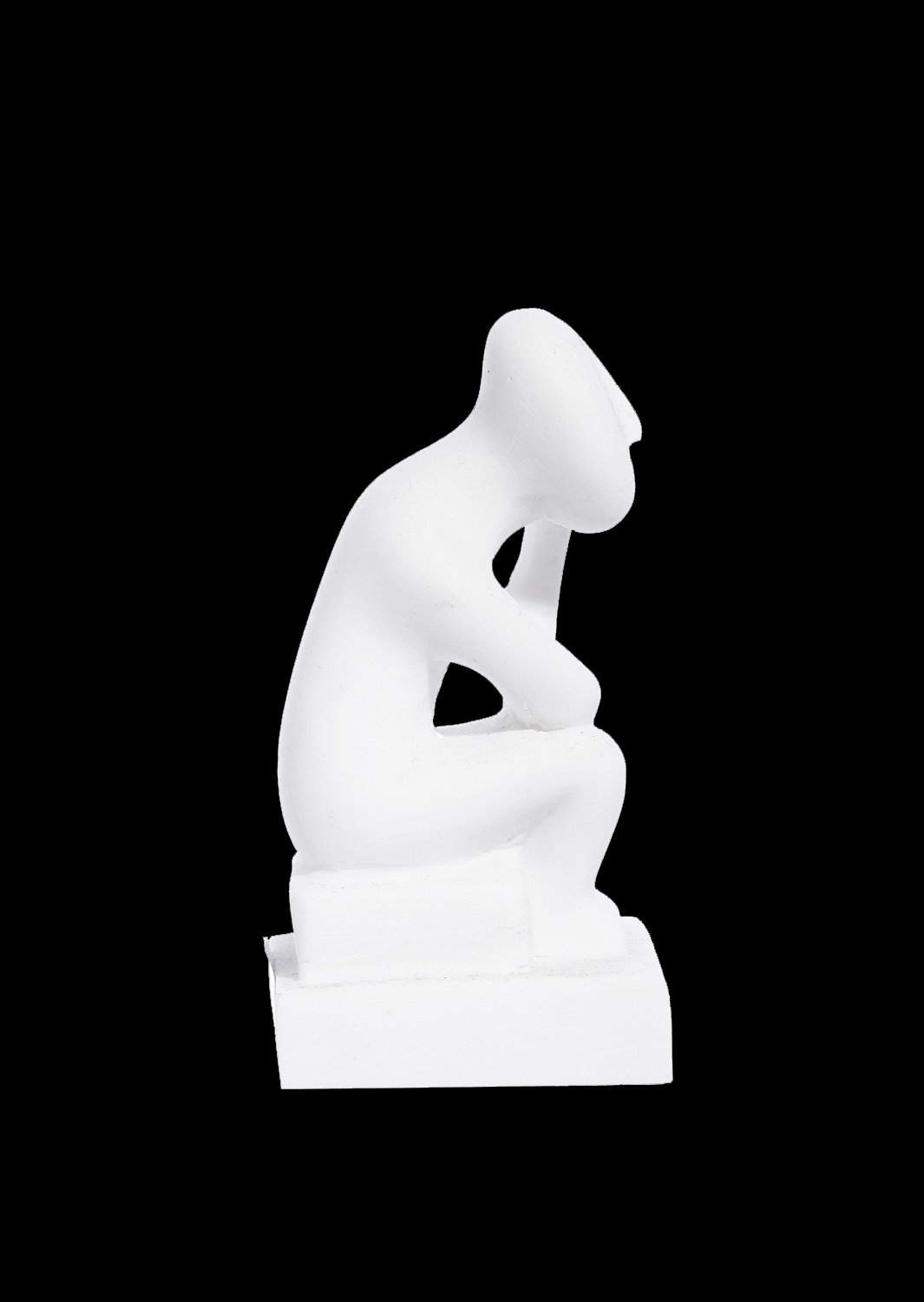 Thinker figurine greek cycladic art statue