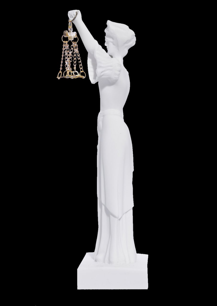 Themis the greek goddess of justice greek alabaster statue
