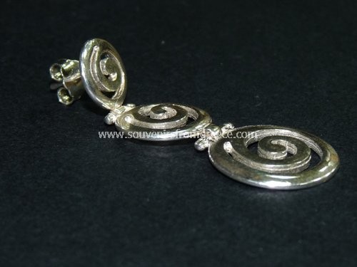 GREEK SPIRAL EARRINGS Greek jewellery Earrings