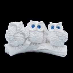 The three wise owls alabaster statue, the symbol of goddess Athena and wisdom 1