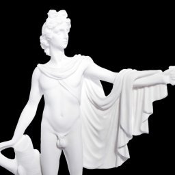 Apollo small greek alabaster statue 3