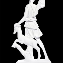 Artemis goddess of the hunt greek small alabaster statue of Leoharis 2