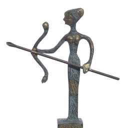 Bronze statue of Artemis goddess of the hunt 1