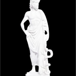 Greek alabaster statue of Ascelpius (Asklepios) the greek god of medicine 1