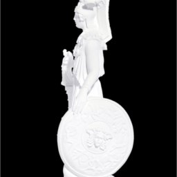 Greek small alabaster statue of Athena the Goddess of wisdom  2