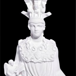 Greek small alabaster statue of Athena the Goddess of wisdom  3