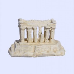 Parthenon on Acropolis rock small plaster statue 1