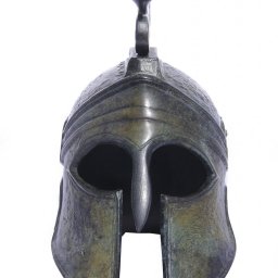 Greek bronze statue of a helmet from Argos 2