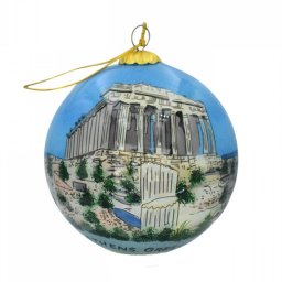 Christmas Ball Parthenon Acropolis ornament tree in a gift box 2